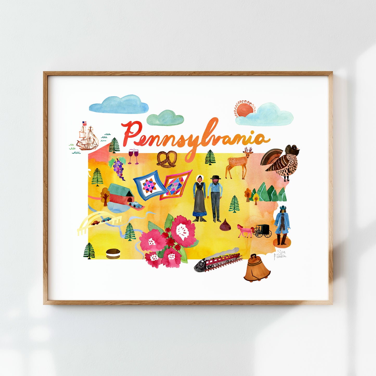 a picture of a picture of a map of pennsylvania