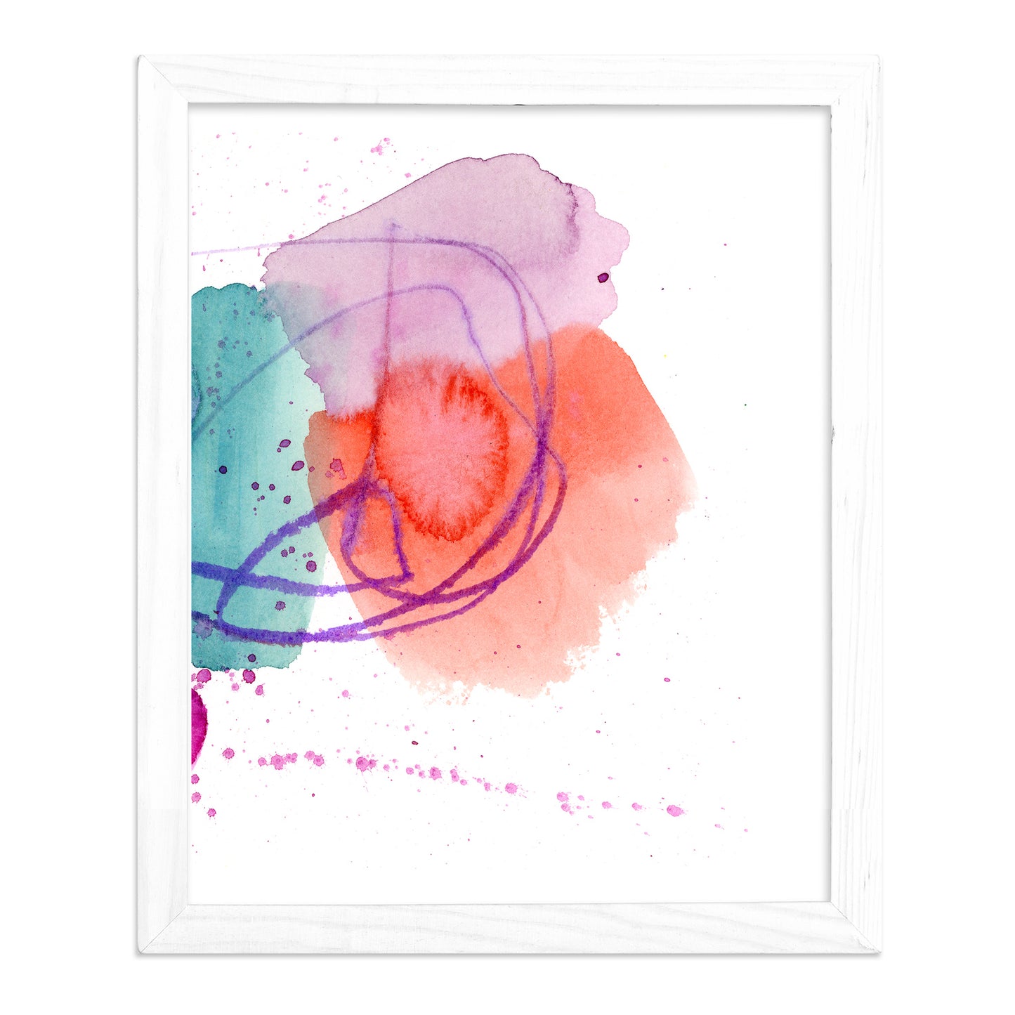 a picture of a painting with a white frame
