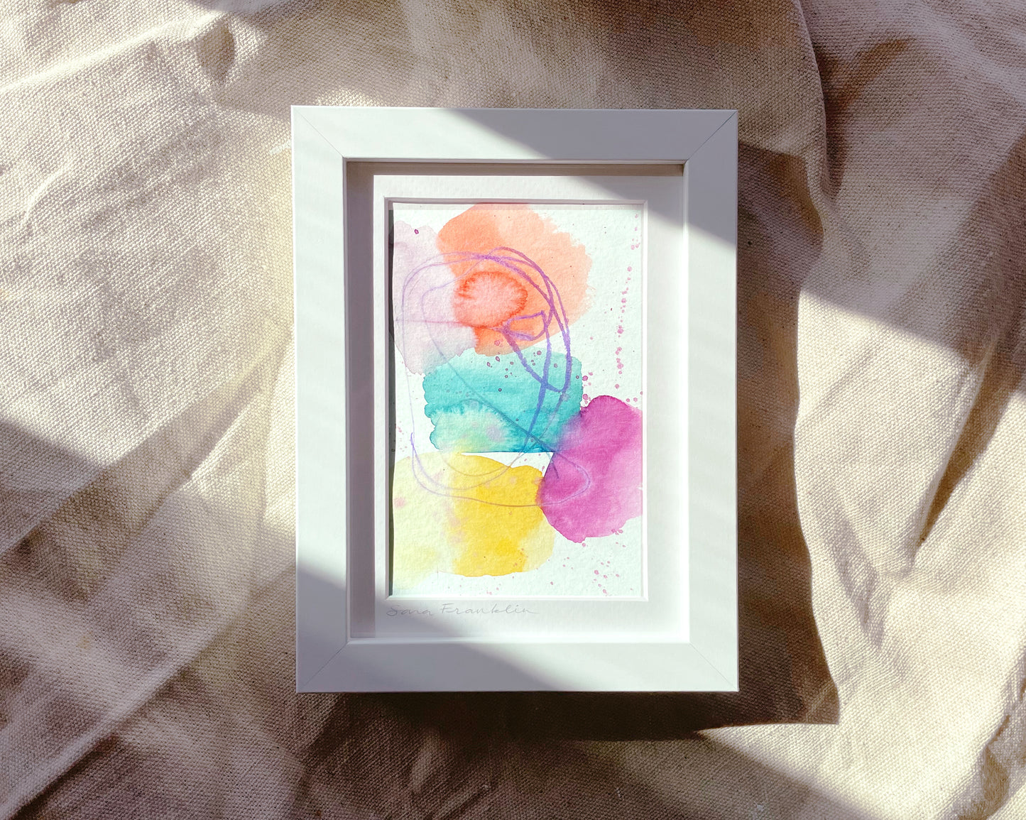 a picture of a painting on a sheet of paper
