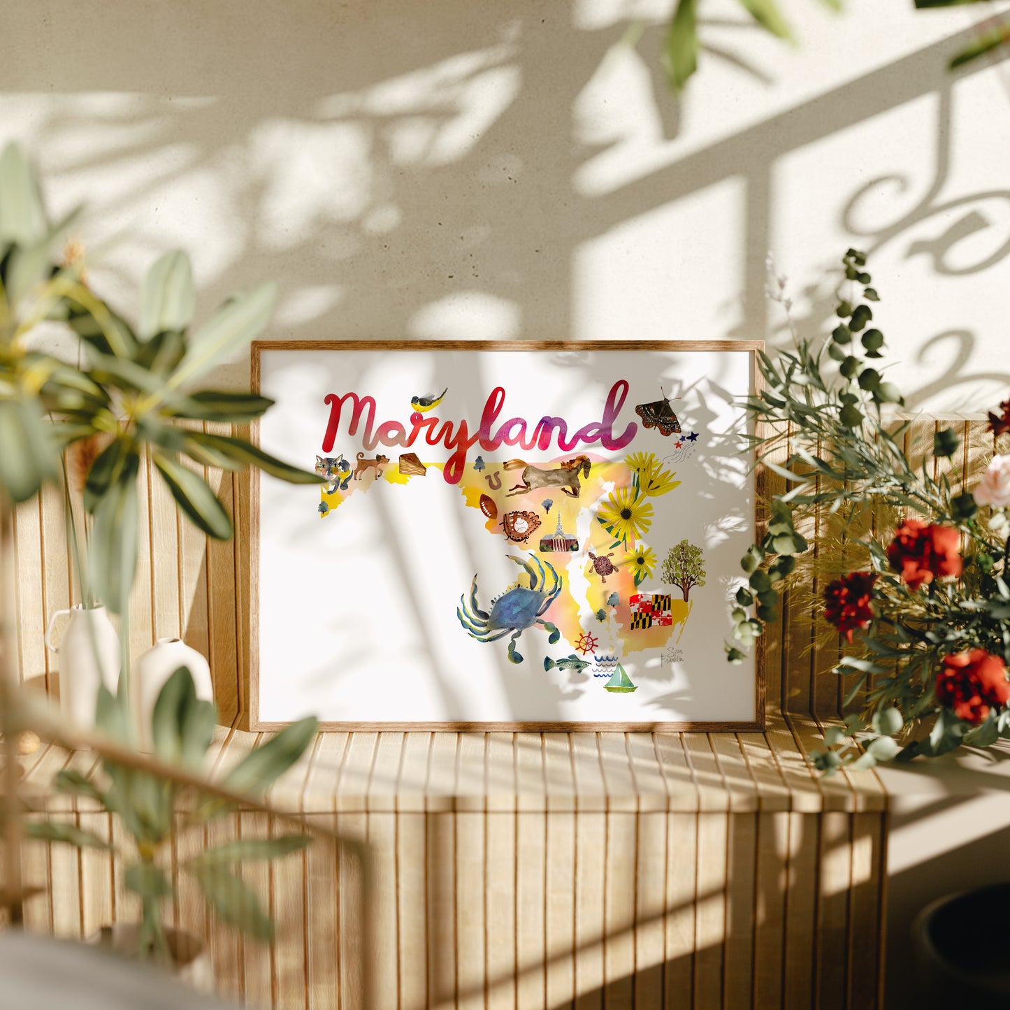 a picture of a plant and a picture of a map