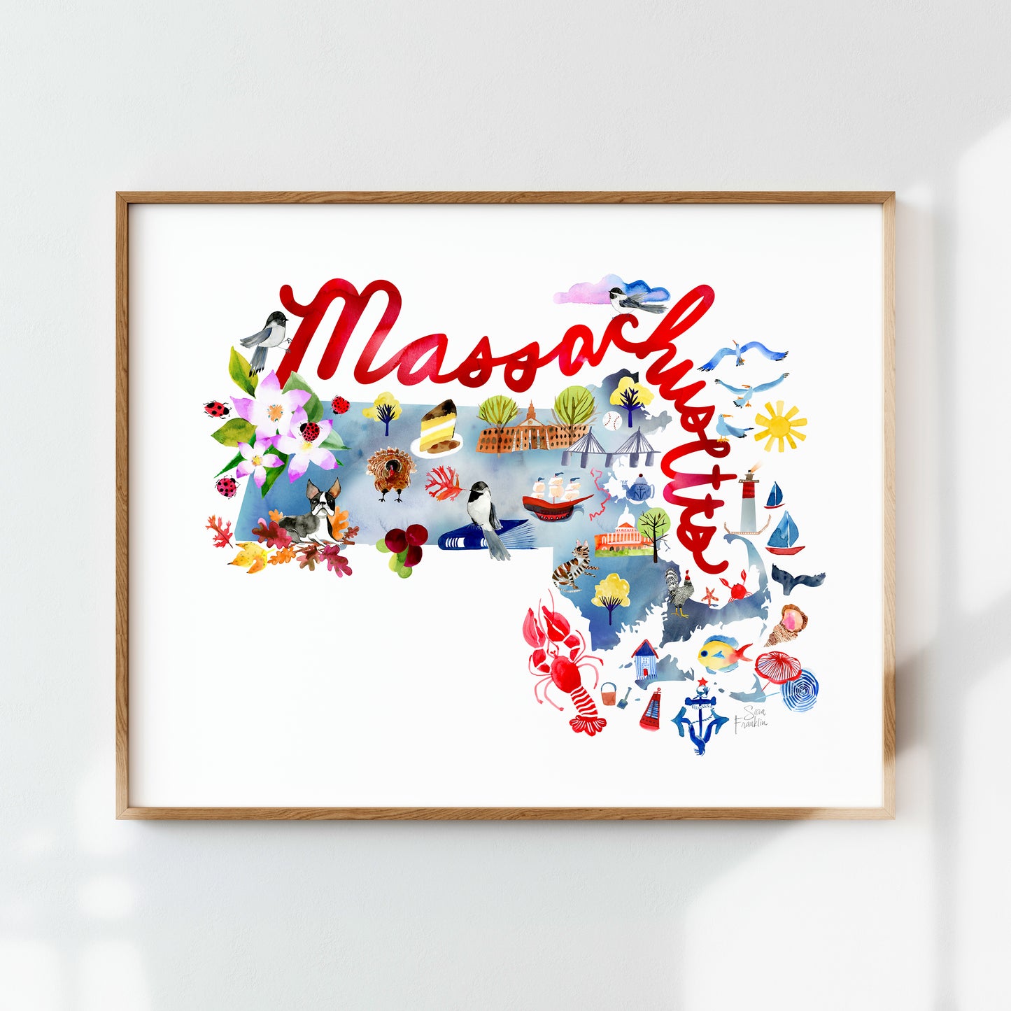 a picture of a map of the state of massachusetts