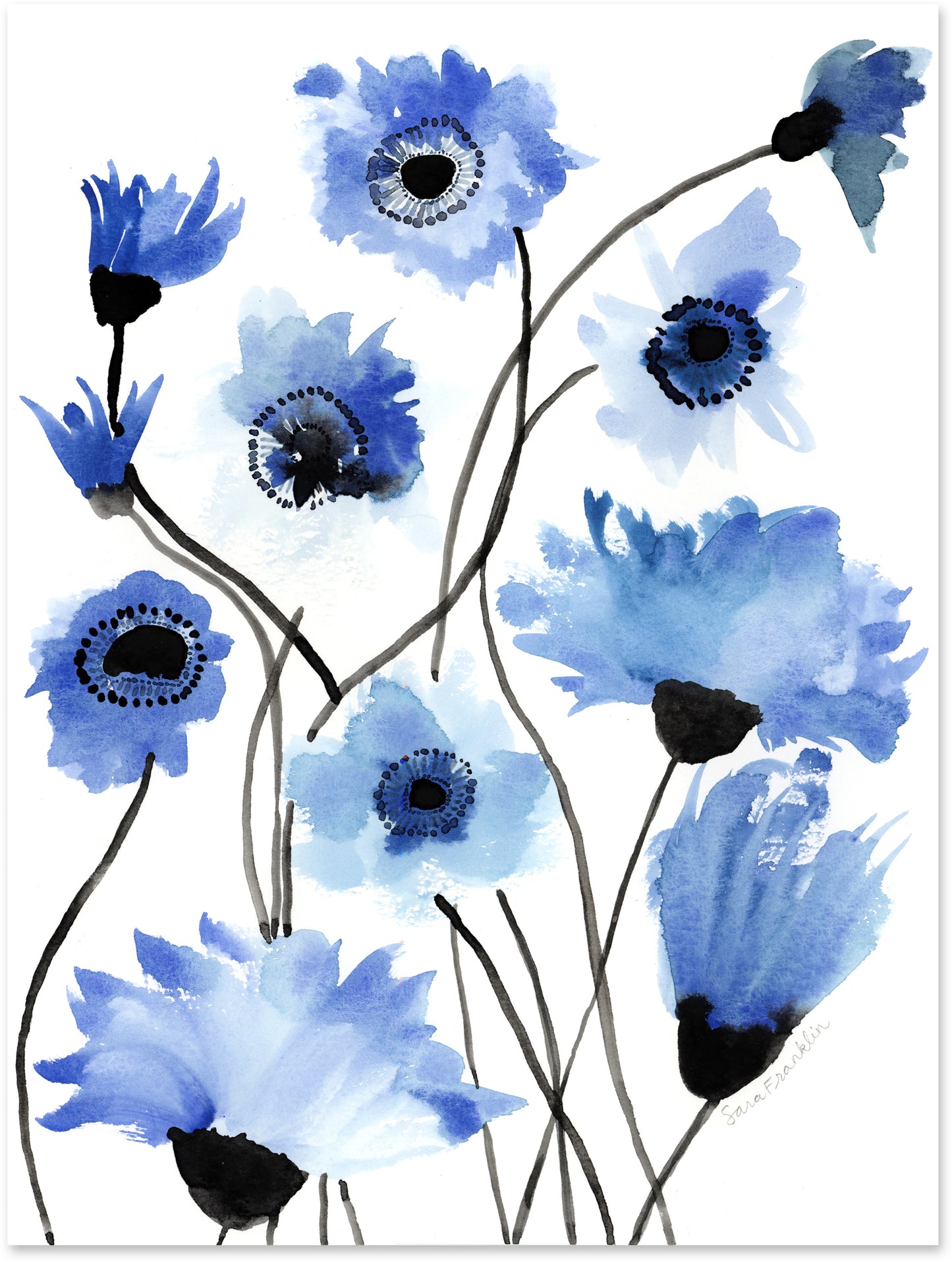 Possibilities | 9x12 in. | Original Watercolor | Modern Botanical Painting