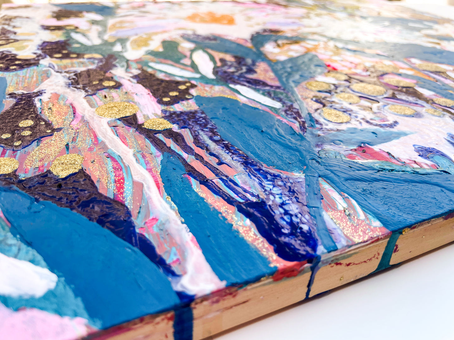 Night Shade | 18x24 in. | Abstract Painting on Wood