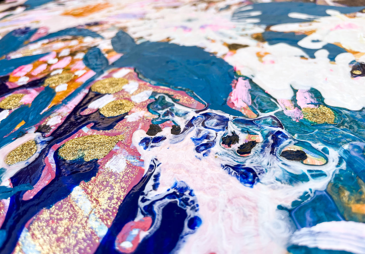 Night Shade | 18x24 in. | Abstract Painting on Wood