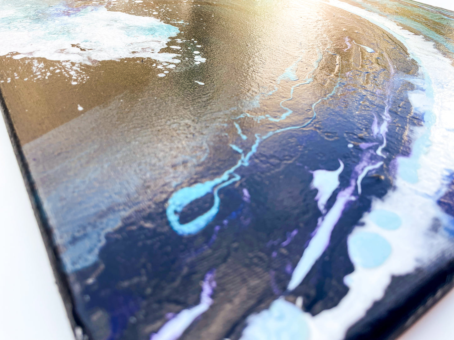 Oceanic | 16x20 in. | Abstract Ocean Painting on Canvas