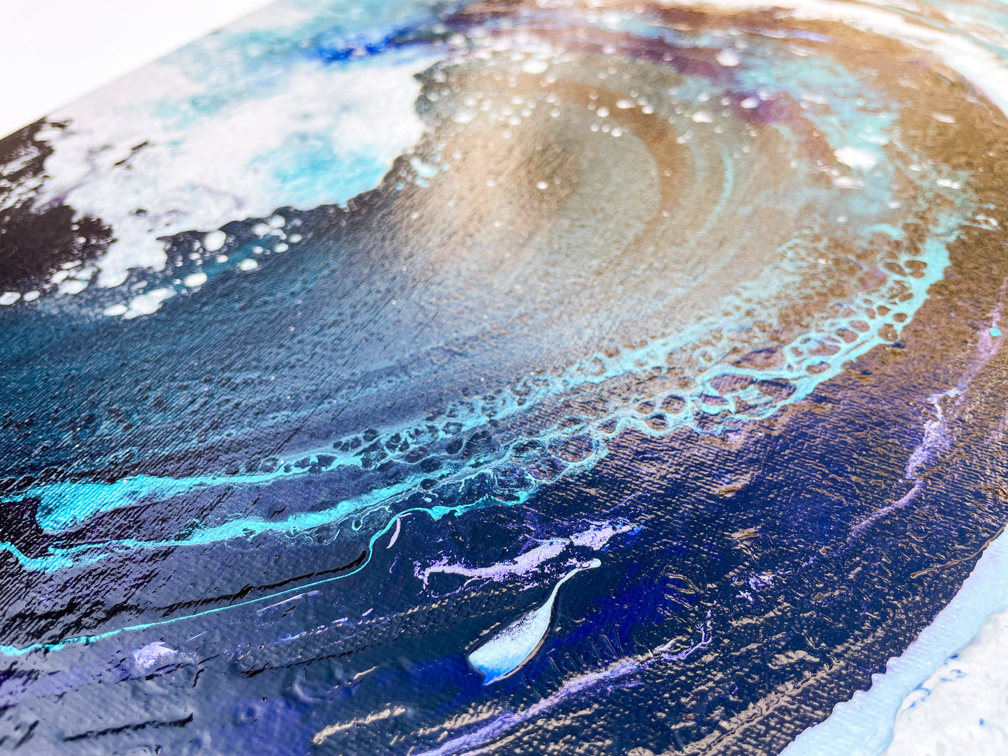 Oceanic | 16x20 in. | Abstract Ocean Painting on Canvas
