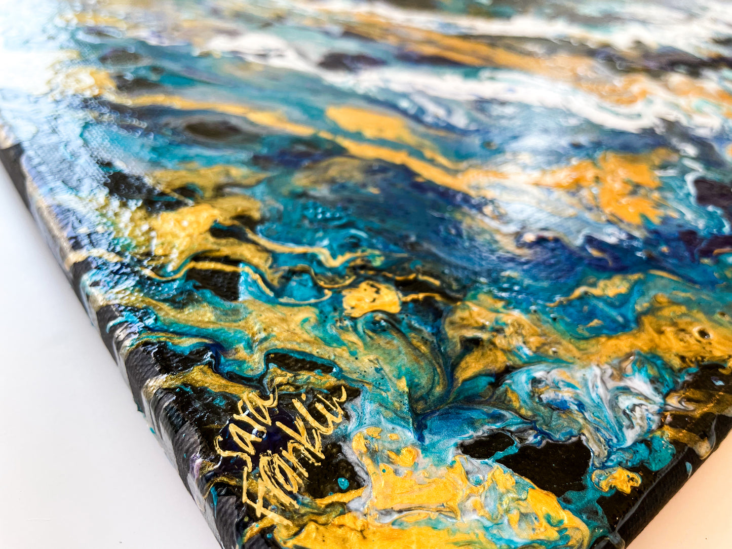 Surge | 16x20 in. | Abstract Ocean Painting on Canvas