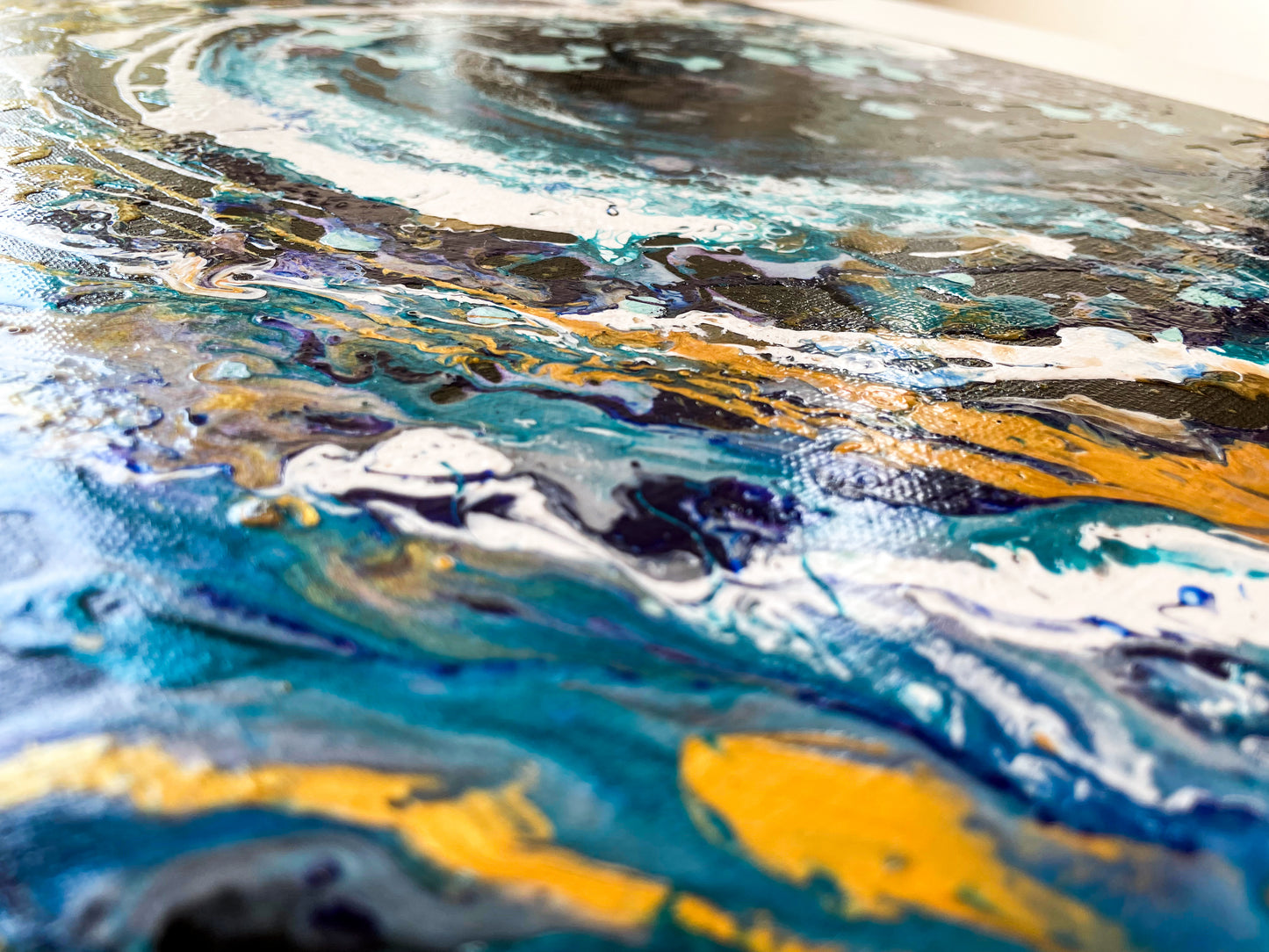 Surge | 16x20 in. | Abstract Ocean Painting on Canvas