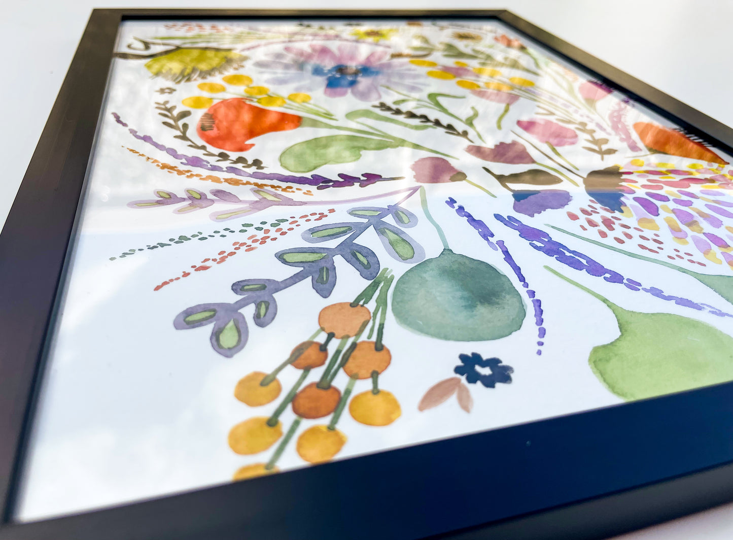 The Meadow | 9x12 in. | Original Watercolor | Modern Botanical Painting