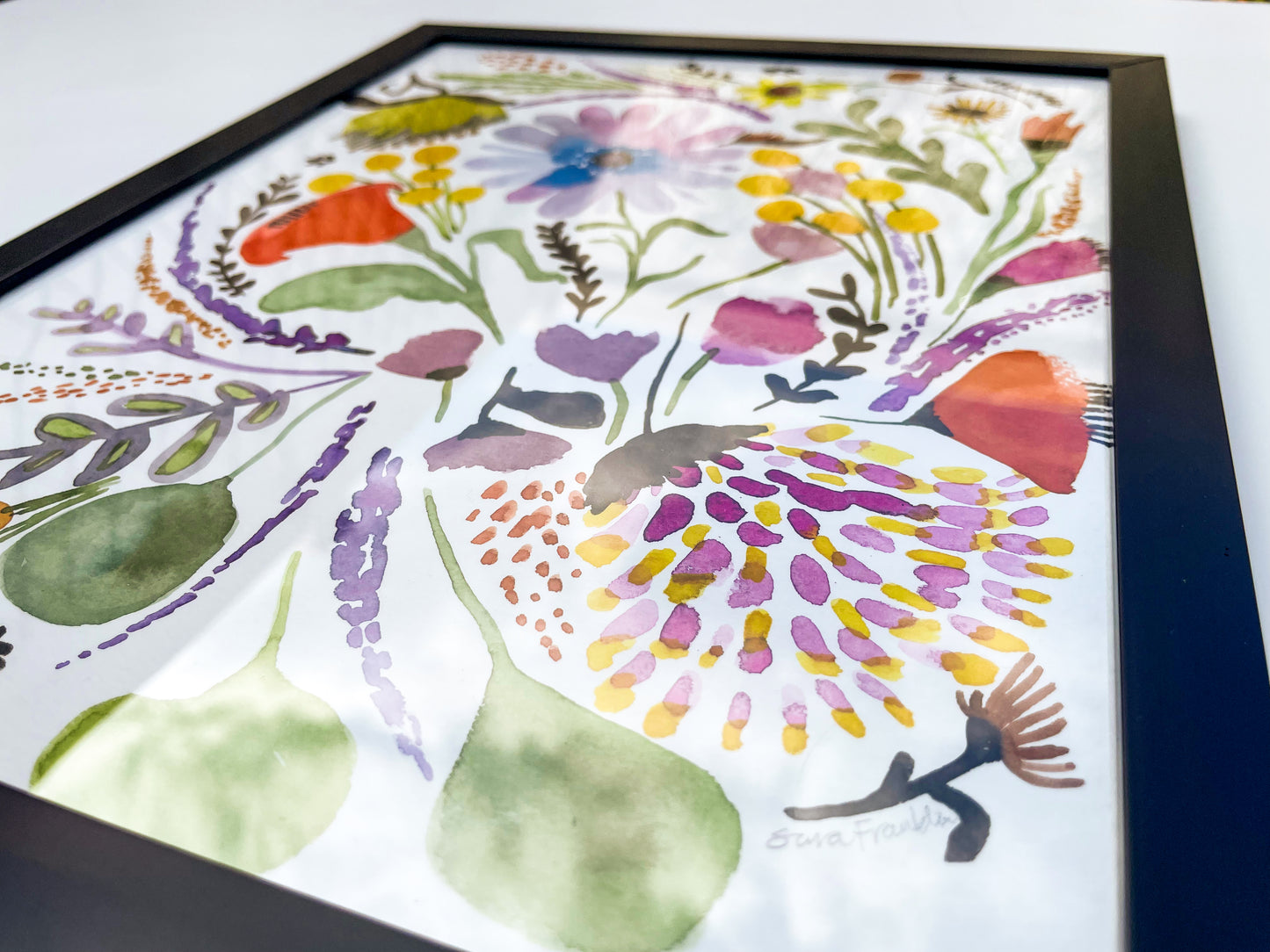 The Meadow | 9x12 in. | Original Watercolor | Modern Botanical Painting