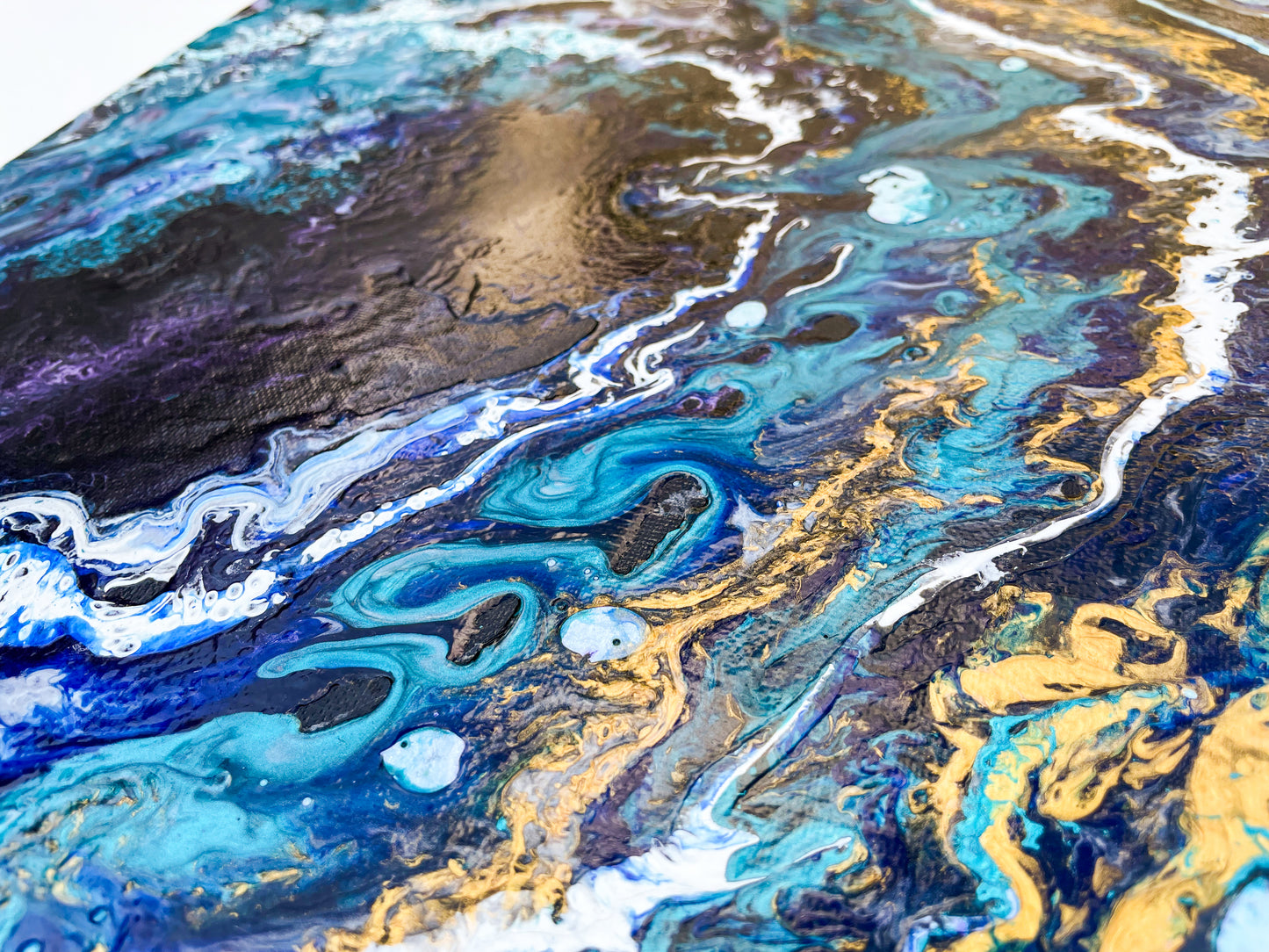 Wavelength | 16x20 in. | Abstract Ocean Painting on Canvas
