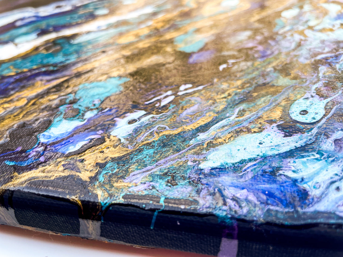 Wavelength | 16x20 in. | Abstract Ocean Painting on Canvas