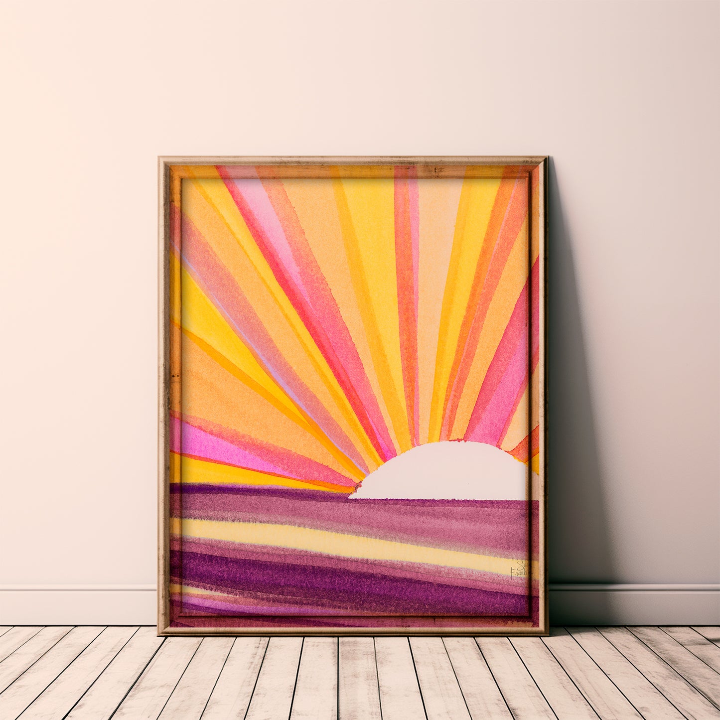 Sun Rays no 7 Fine Art Print | Cozy Wall Art
