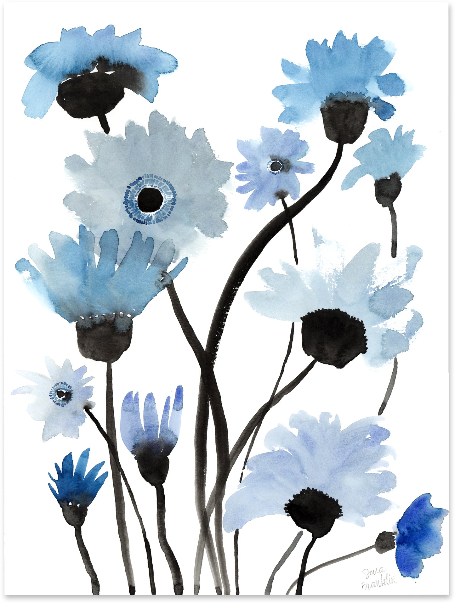 Sweet Awakening | 9x12 in. | Original Watercolor | Modern Botanical Painting