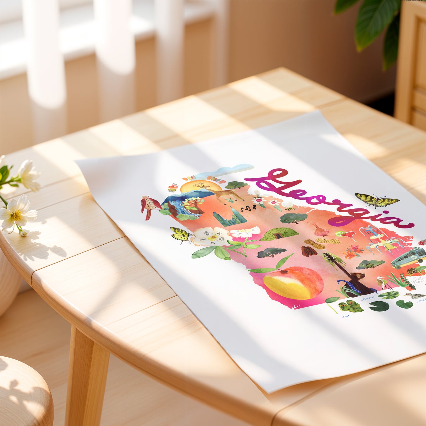 a picture of a table with a vase of flowers on it