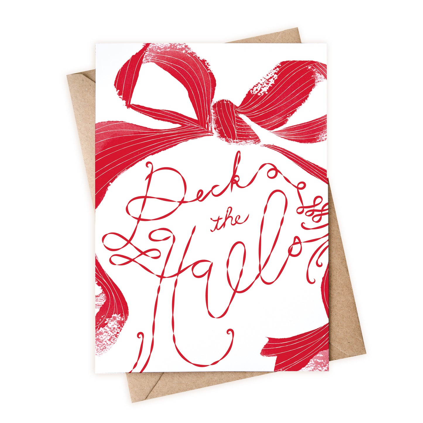 a red and white greeting card with the words back to the apple