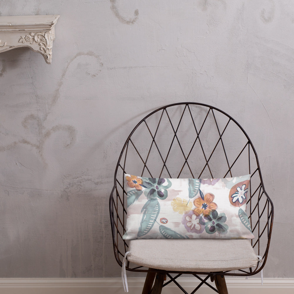 Pastel Paradise Throw Pillow