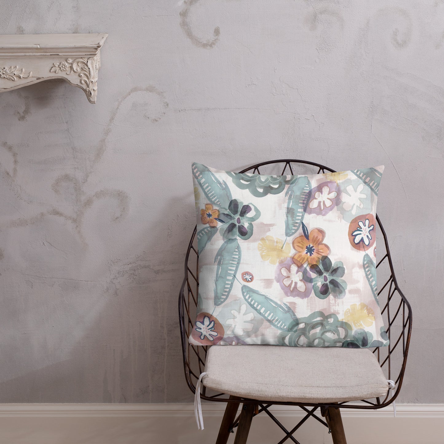 Pastel Paradise Throw Pillow
