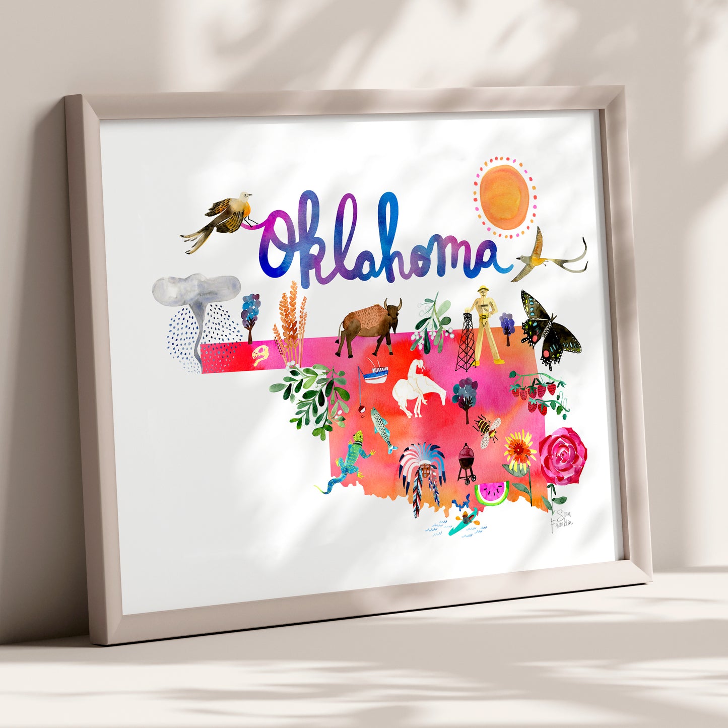 a picture of a picture of the state of oklahoma