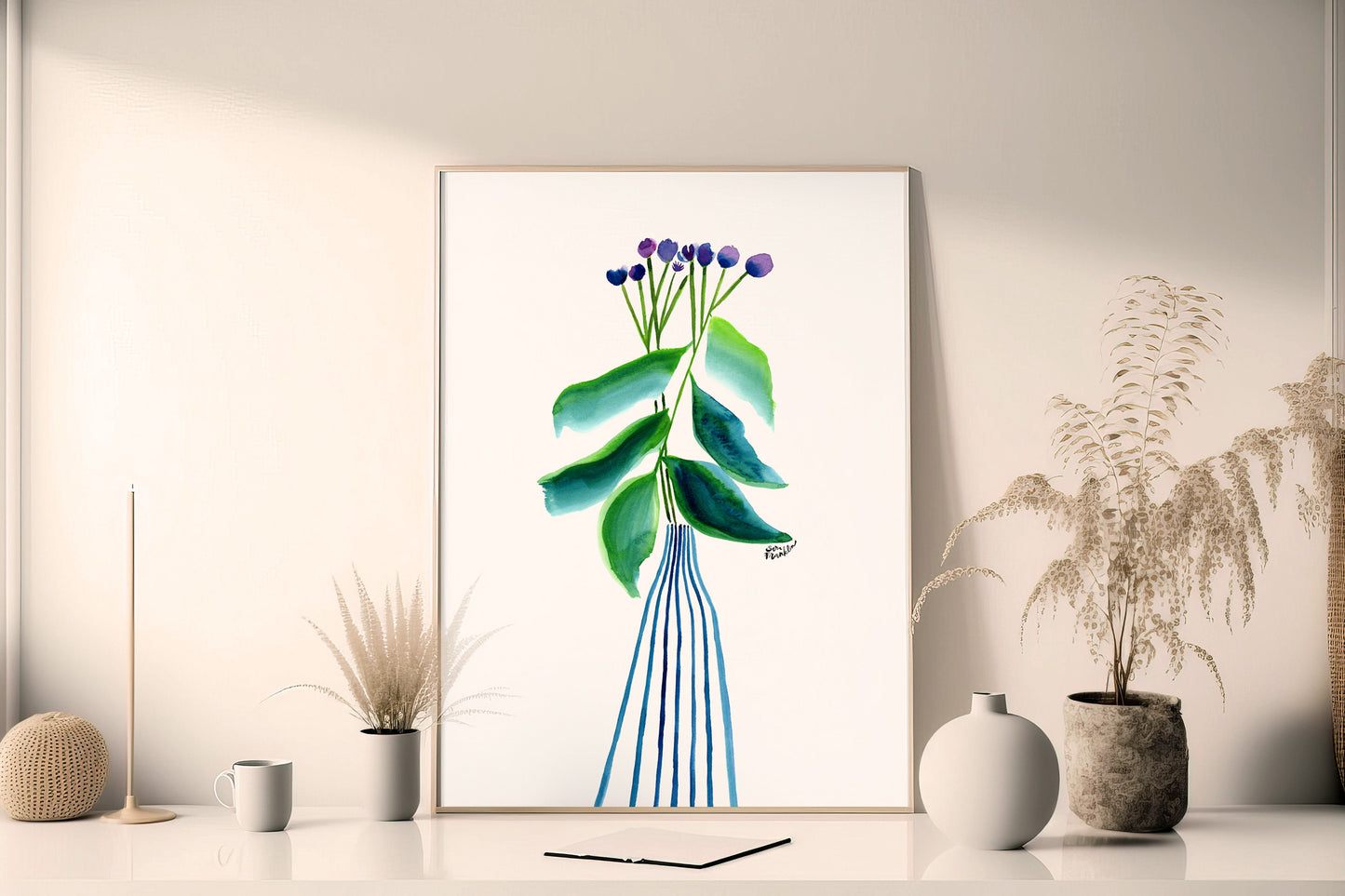 a picture of a plant with purple flowers