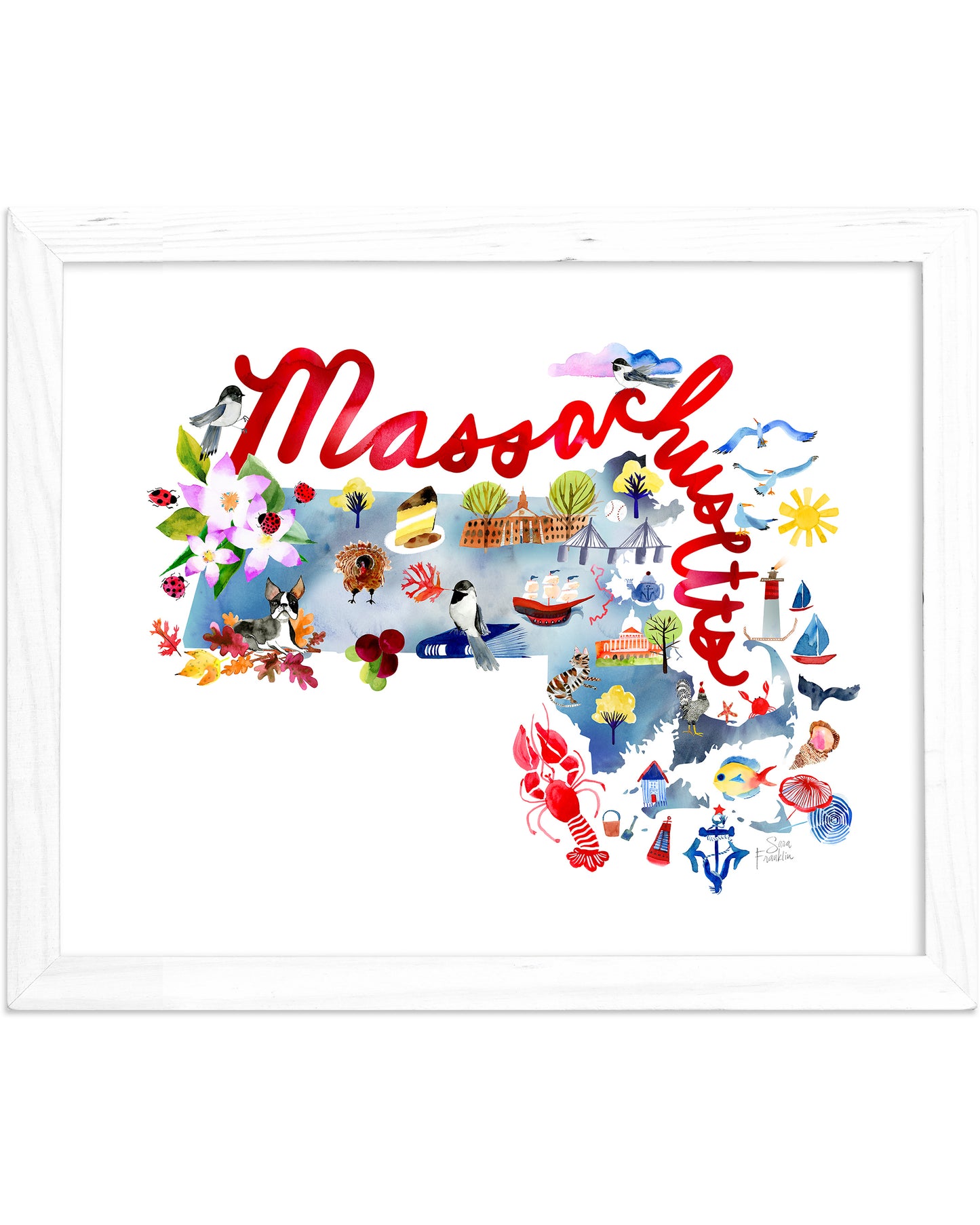a picture of a map of the state of massachusetts