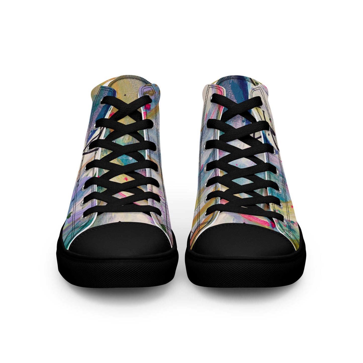 Free Fall by Sara Franklin | Women’s high top canvas shoes