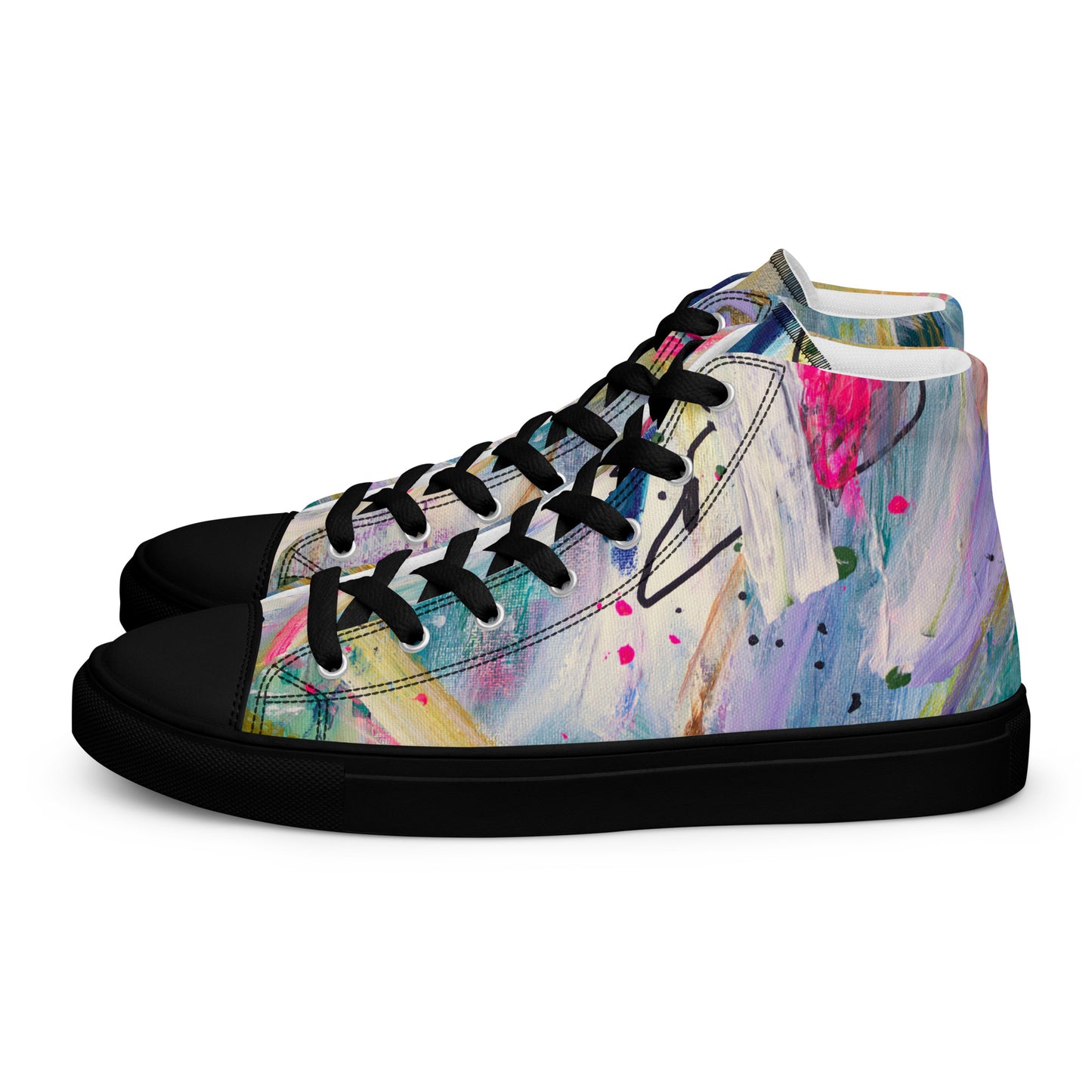 Free Fall by Sara Franklin | Women’s high top canvas shoes