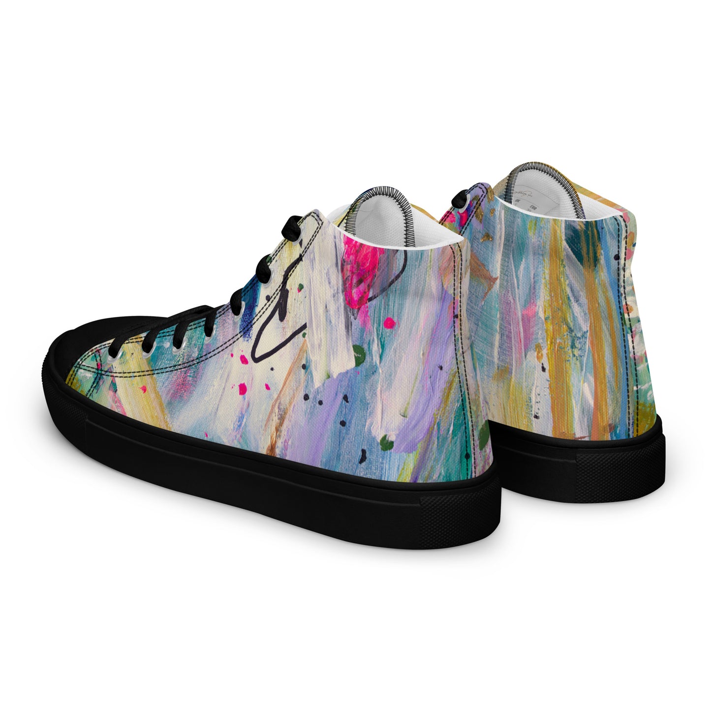 Free Fall by Sara Franklin | Women’s high top canvas shoes