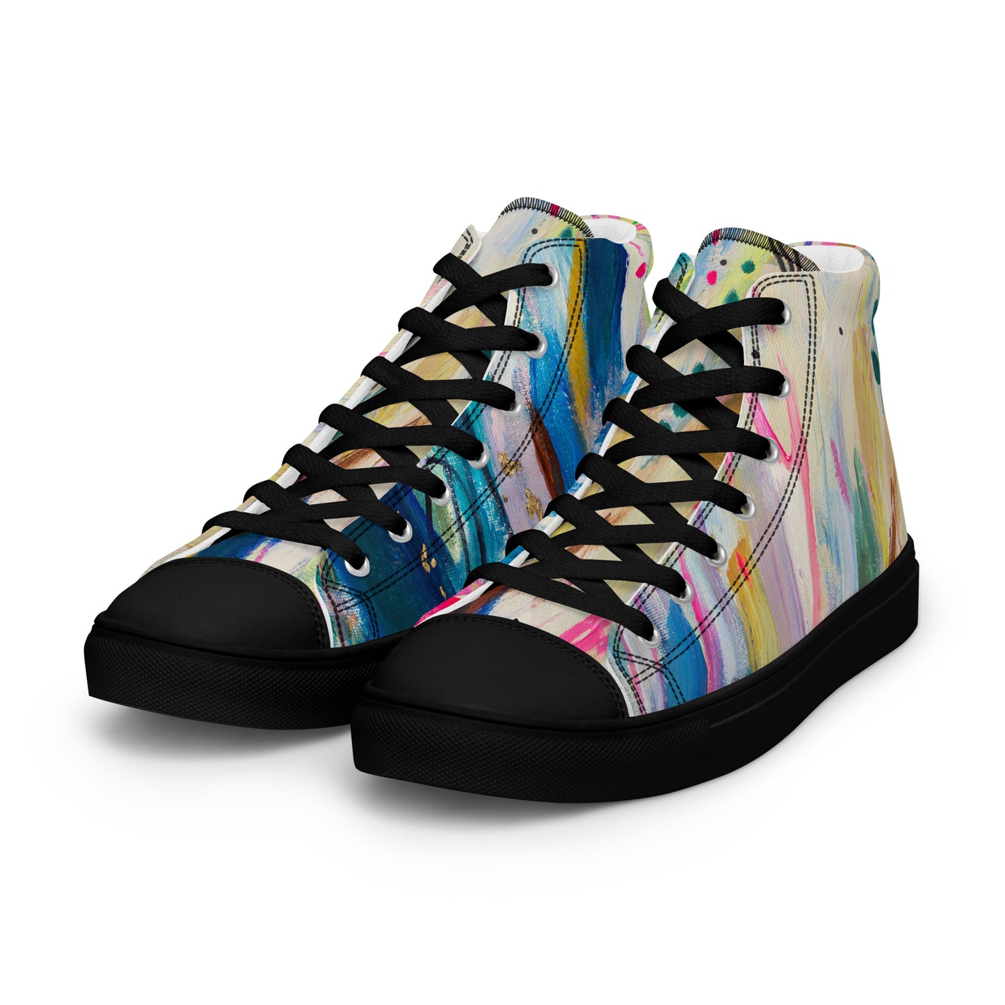 Sky Melt by Sara Franklin | Women’s high top canvas shoes