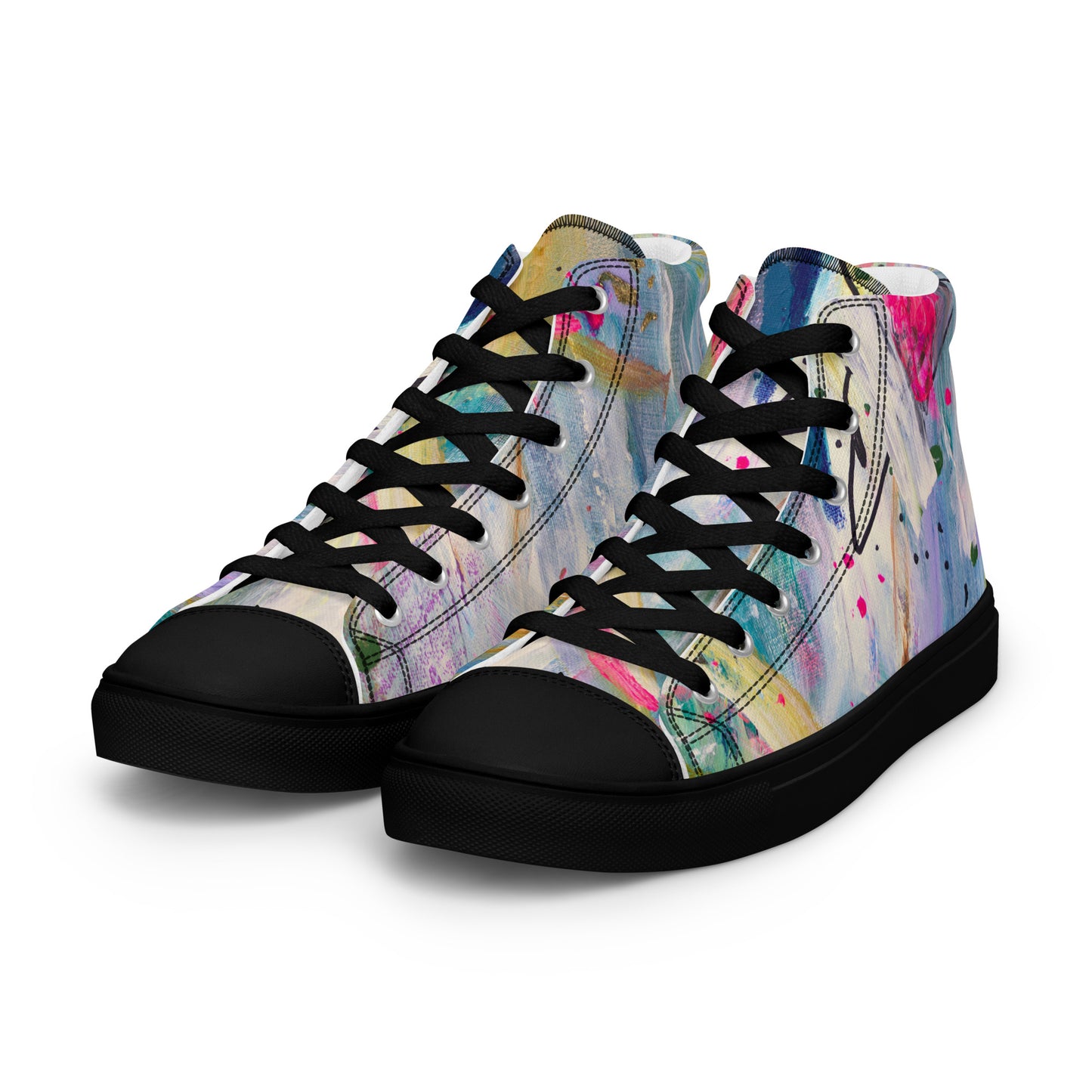 Free Fall by Sara Franklin | Women’s high top canvas shoes
