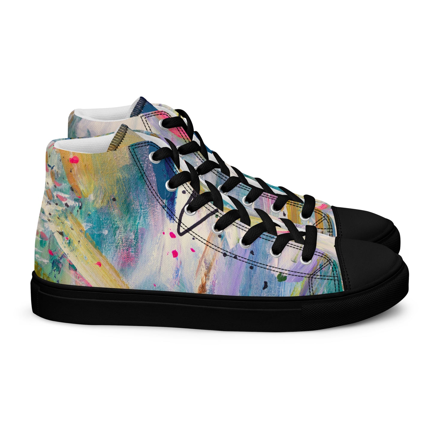 Free Fall by Sara Franklin | Women’s high top canvas shoes