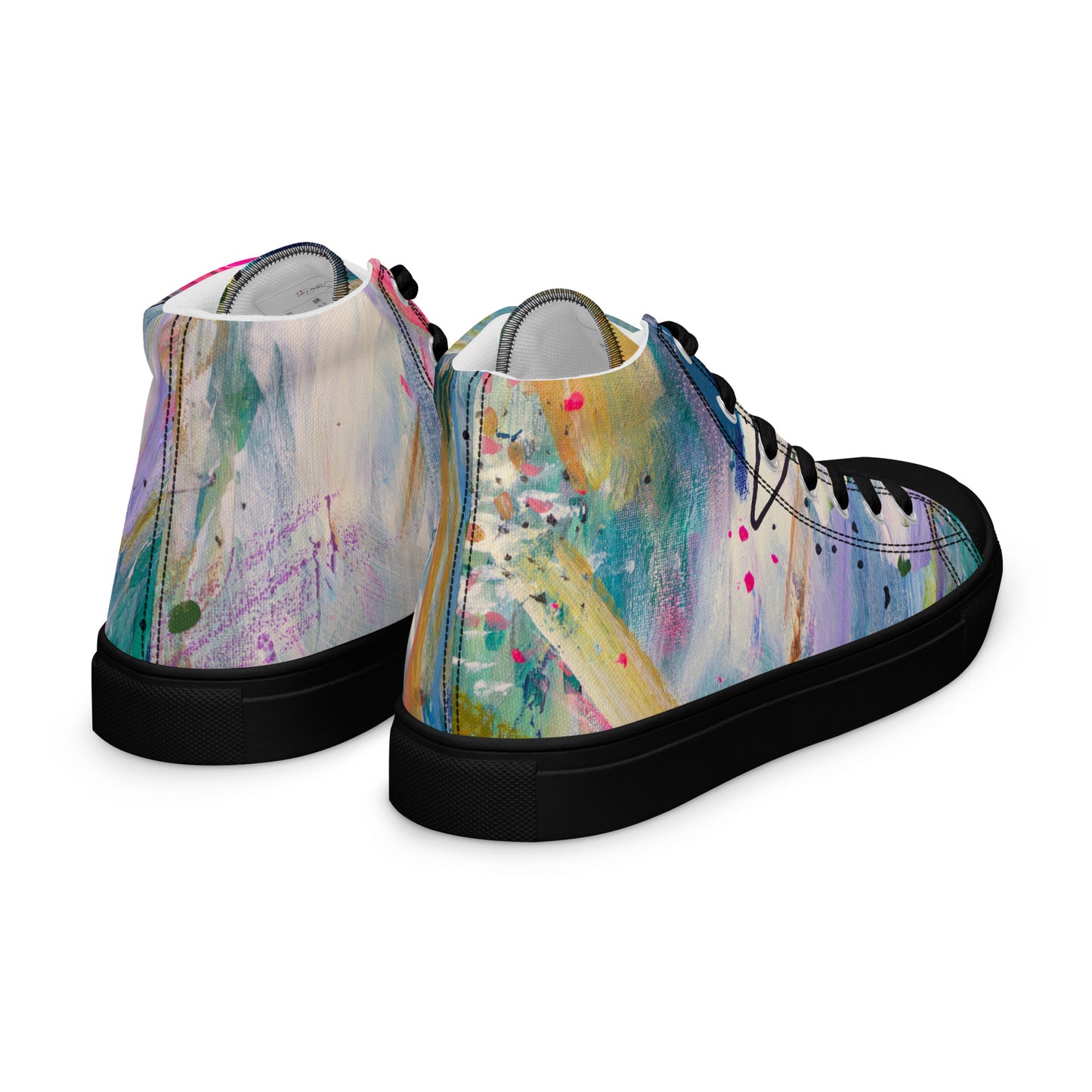 Free Fall by Sara Franklin | Women’s high top canvas shoes