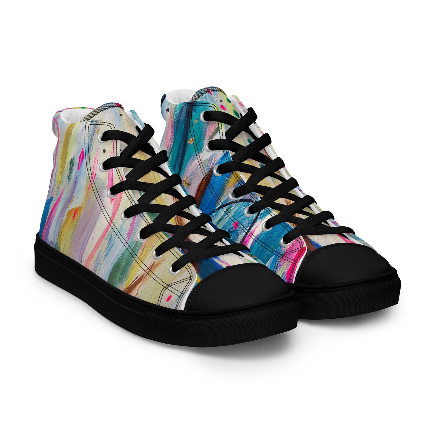 Sky Melt by Sara Franklin | Women’s high top canvas shoes