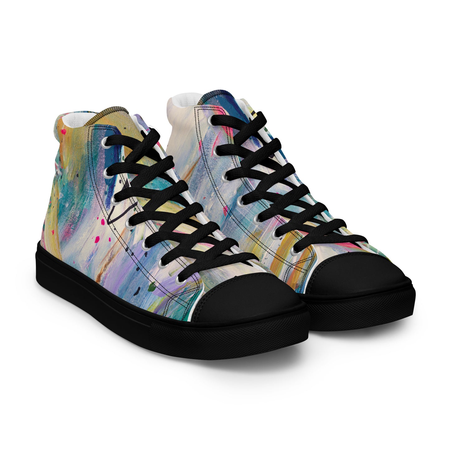 Free Fall by Sara Franklin | Women’s high top canvas shoes