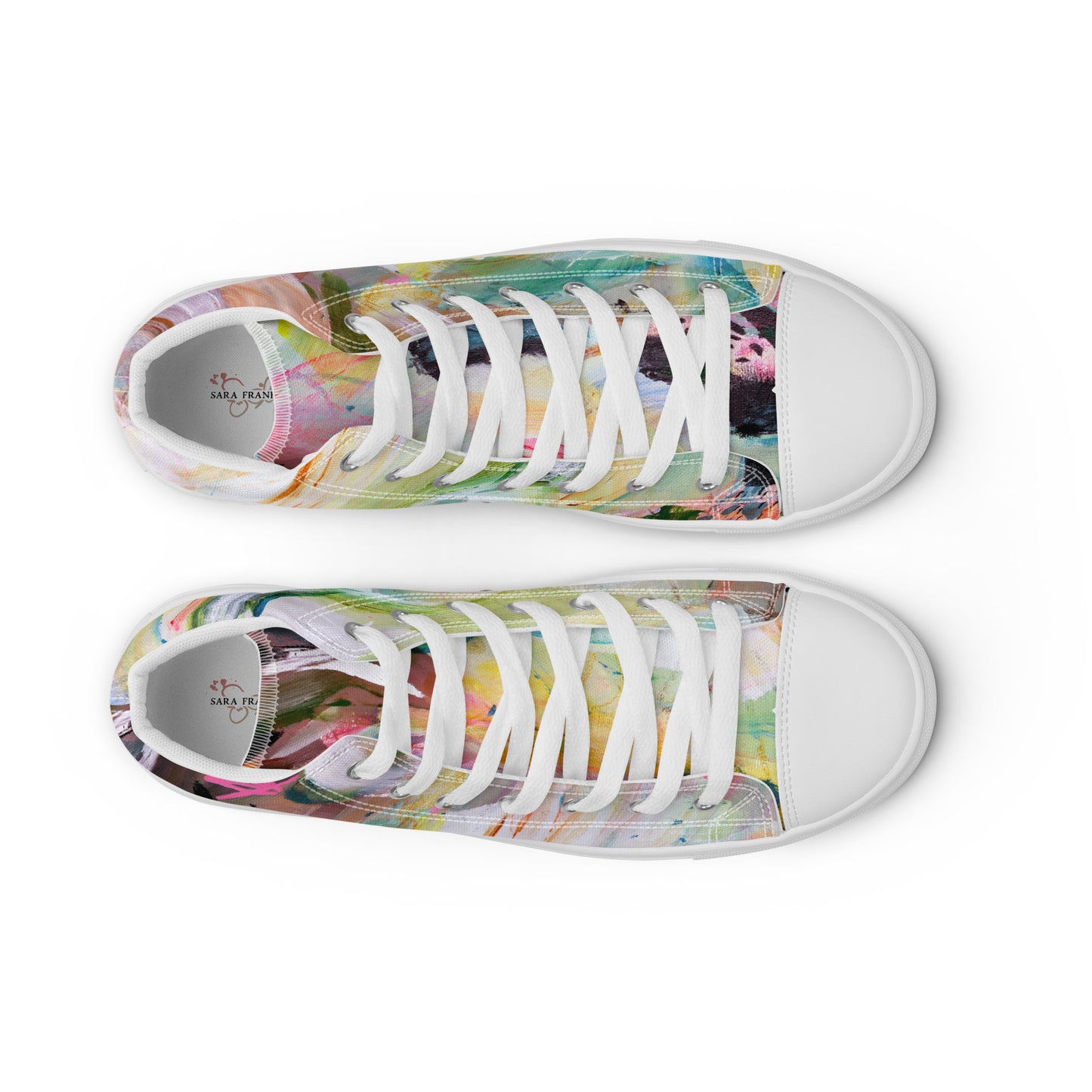 Wandering by Sara Franklin | Women’s high top canvas shoes