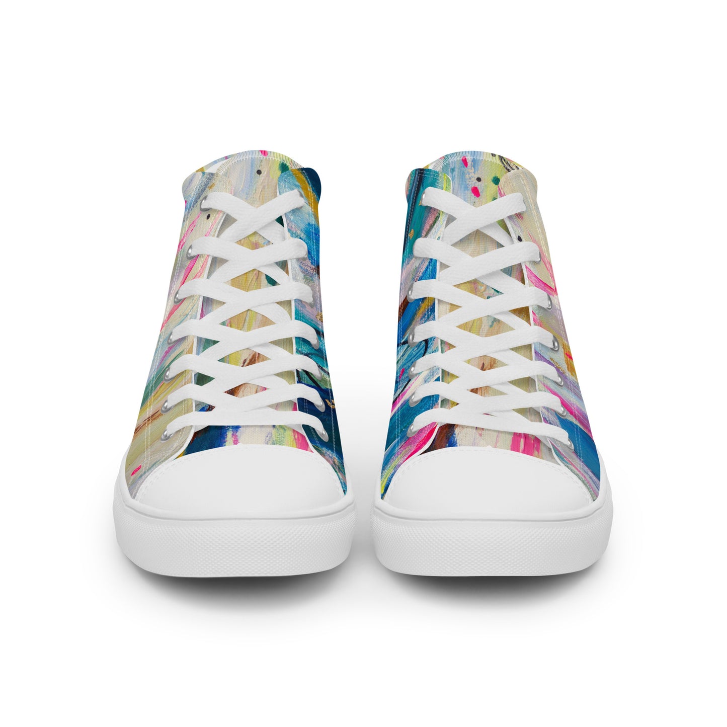 Sky Melt by Sara Franklin | Women’s high top canvas shoes