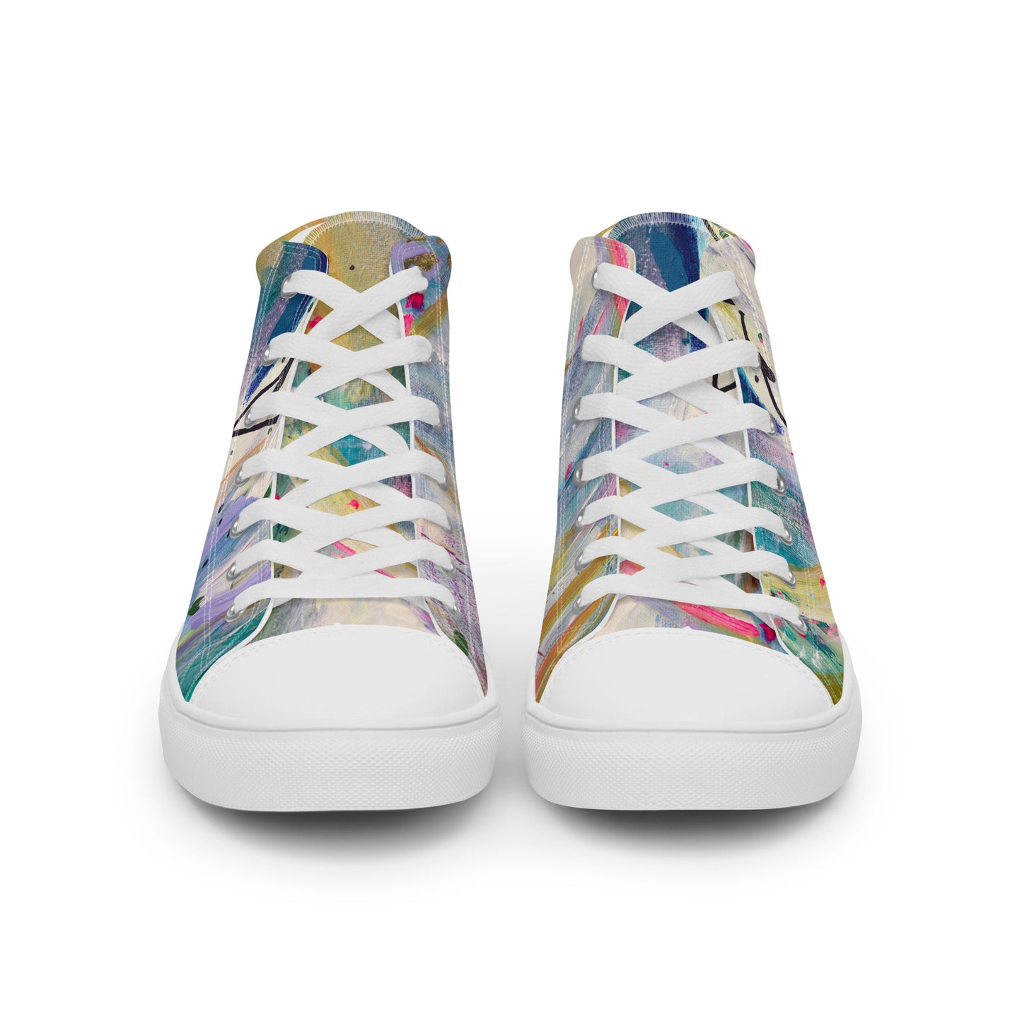 Free Fall by Sara Franklin | Women’s high top canvas shoes