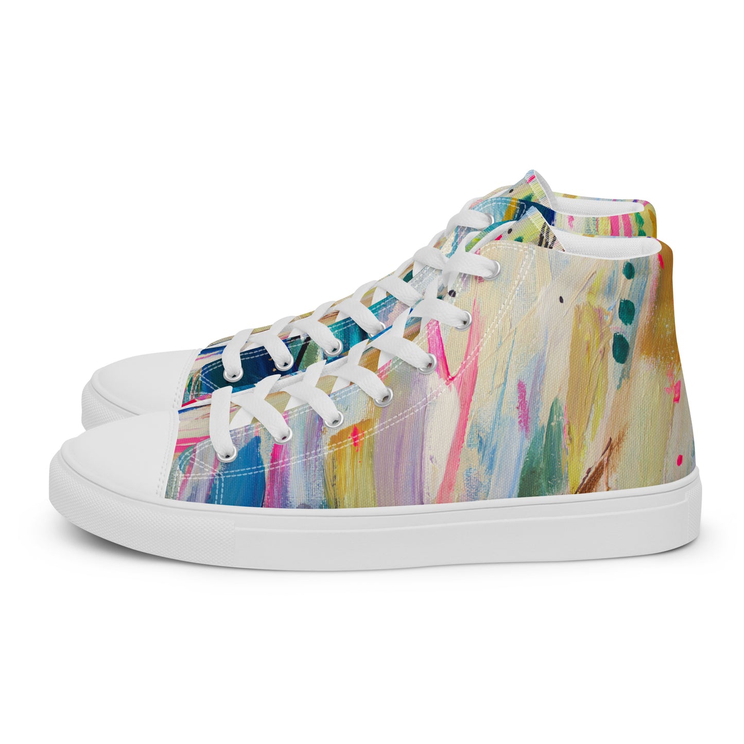 Sky Melt by Sara Franklin | Women’s high top canvas shoes