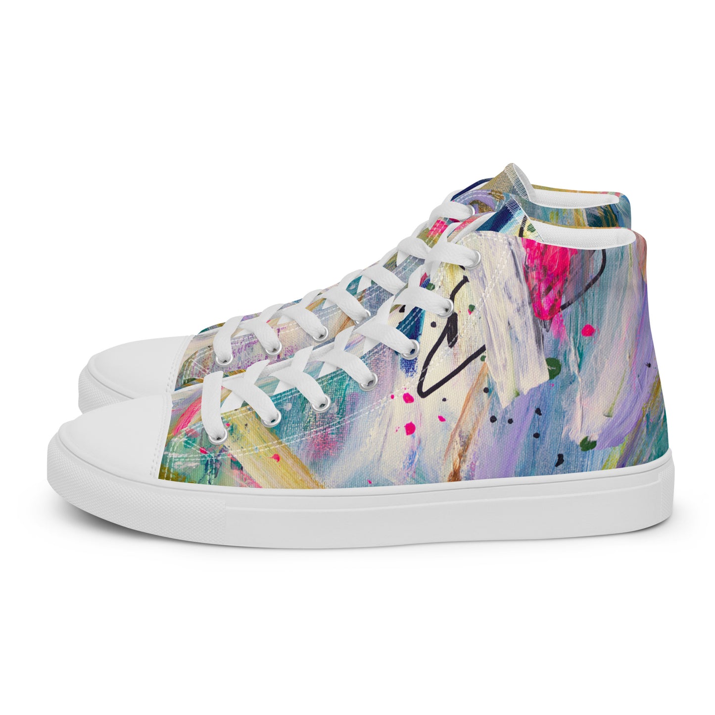 Free Fall by Sara Franklin | Women’s high top canvas shoes