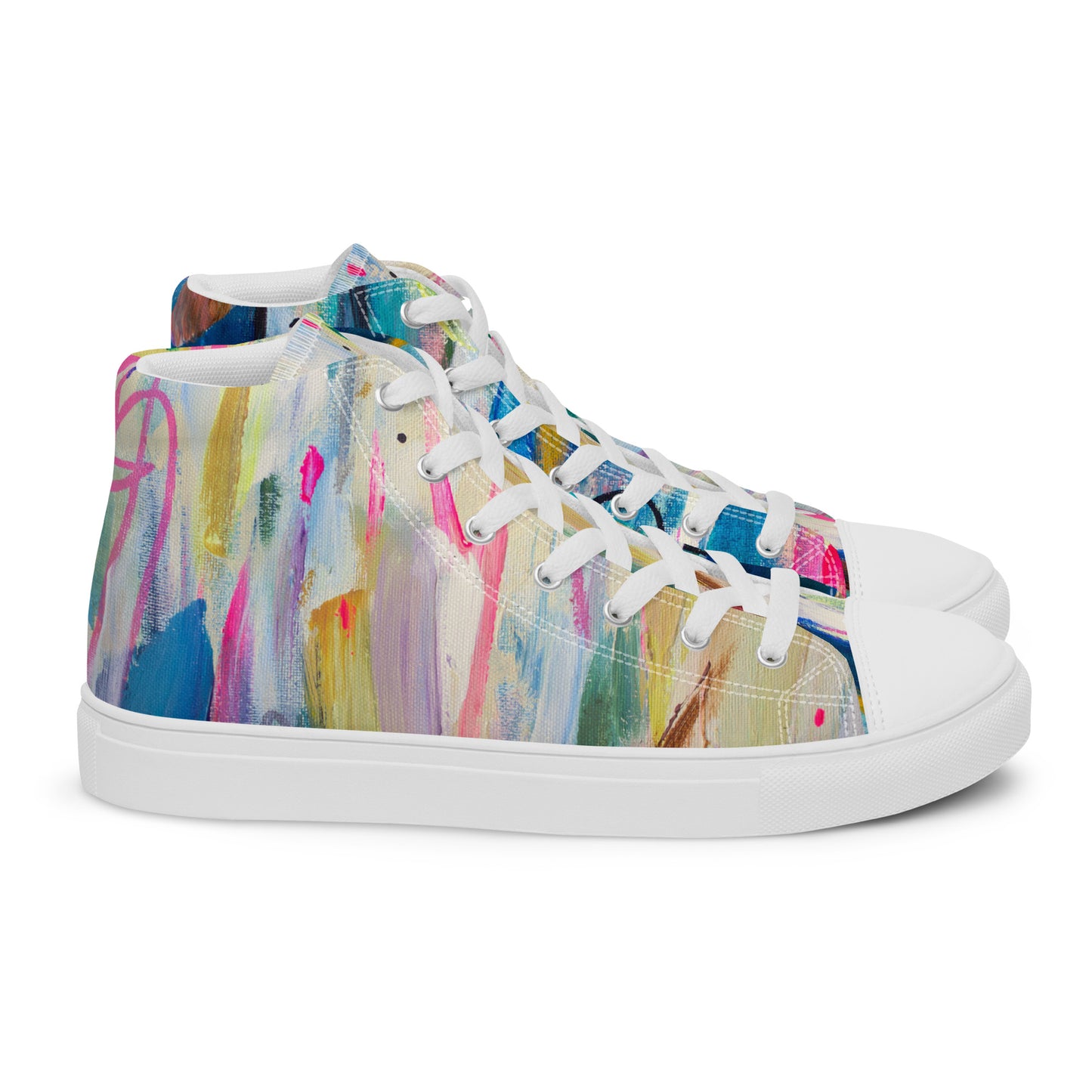 Sky Melt by Sara Franklin | Women’s high top canvas shoes