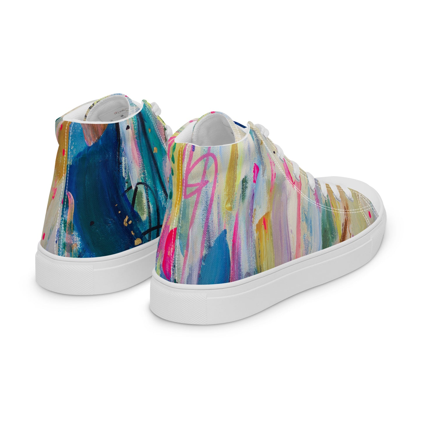 Sky Melt by Sara Franklin | Women’s high top canvas shoes