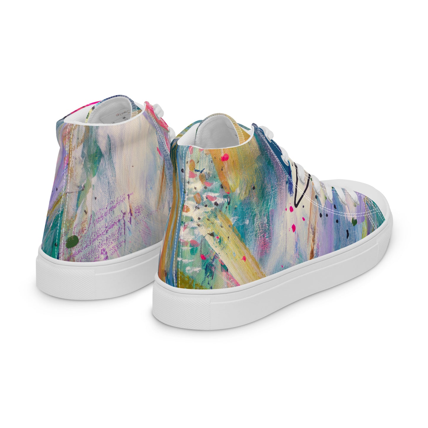 Free Fall by Sara Franklin | Women’s high top canvas shoes