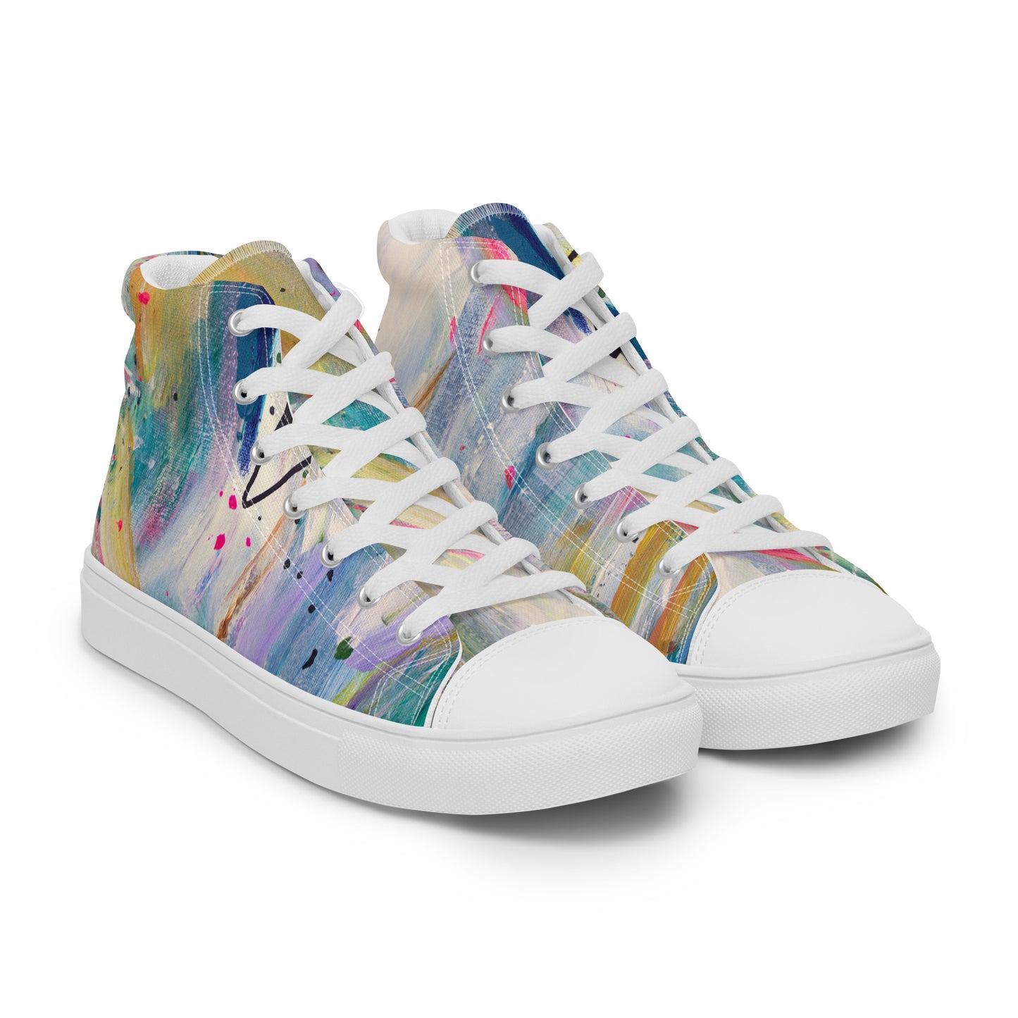 Free Fall by Sara Franklin | Women’s high top canvas shoes