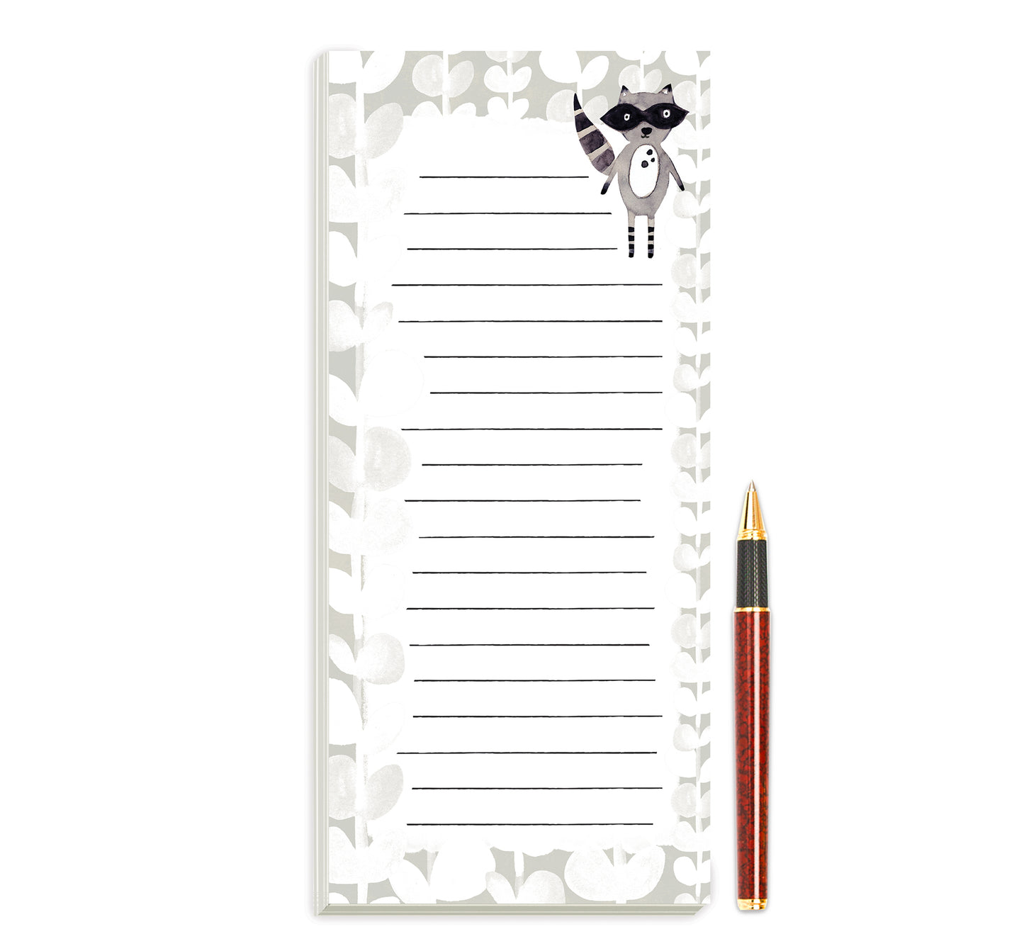 Raccoon Magnetic Notepad by Sara Franklin