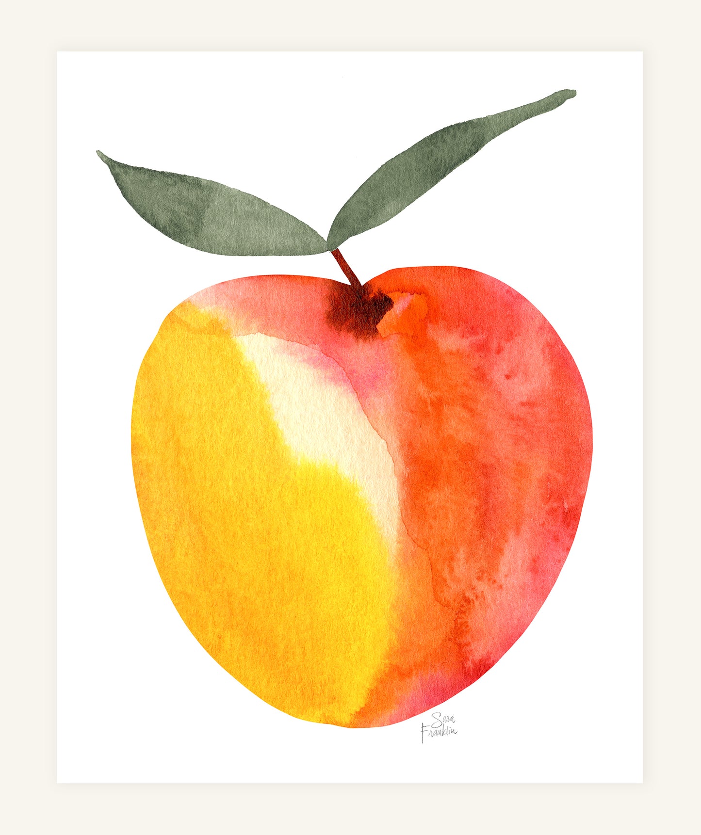 Summer Fruits Wall Art Nursery Triptych Fine Art Print Set