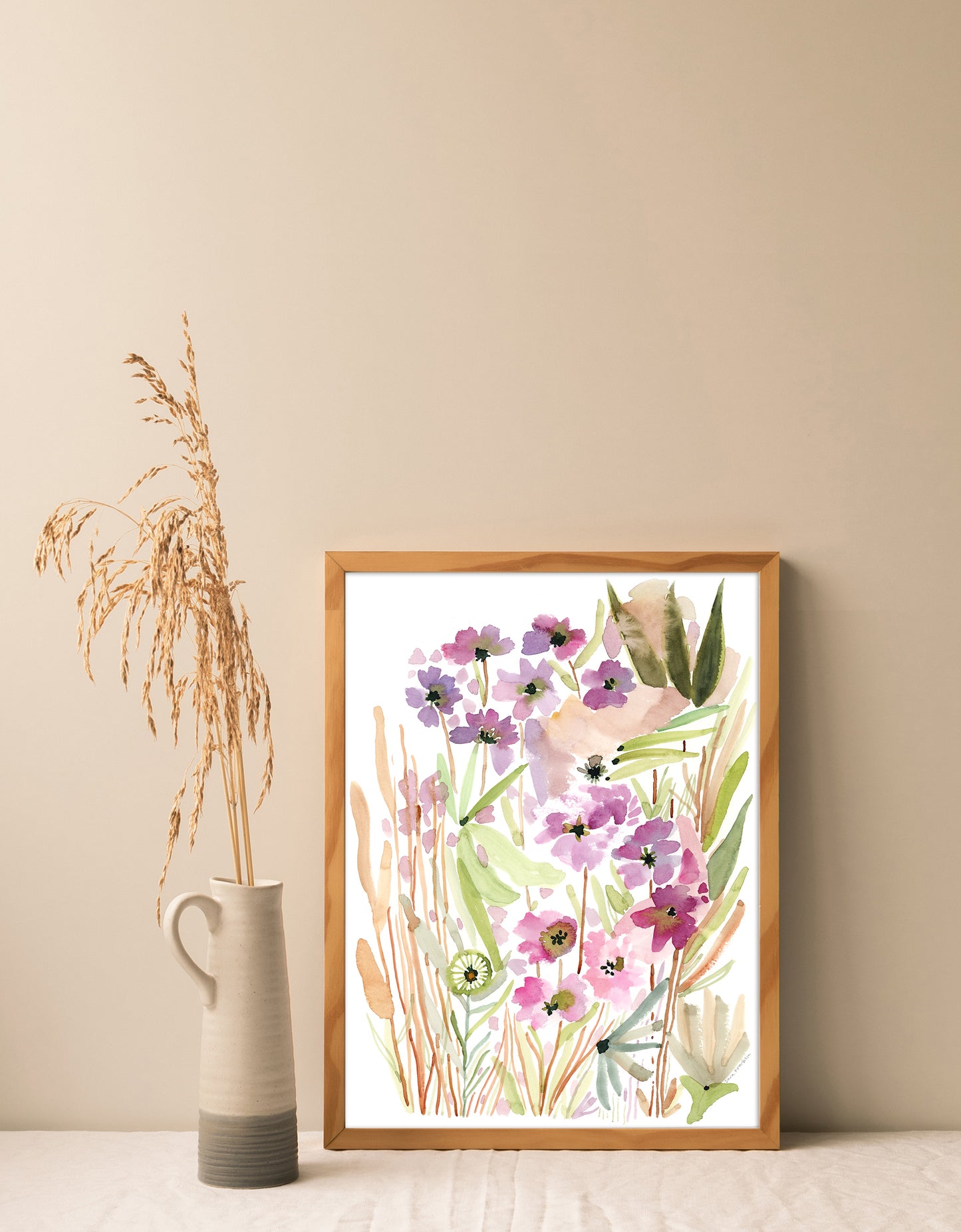 Lavender Escape | 9x12 in. | Original Watercolor | Modern Botanical Painting