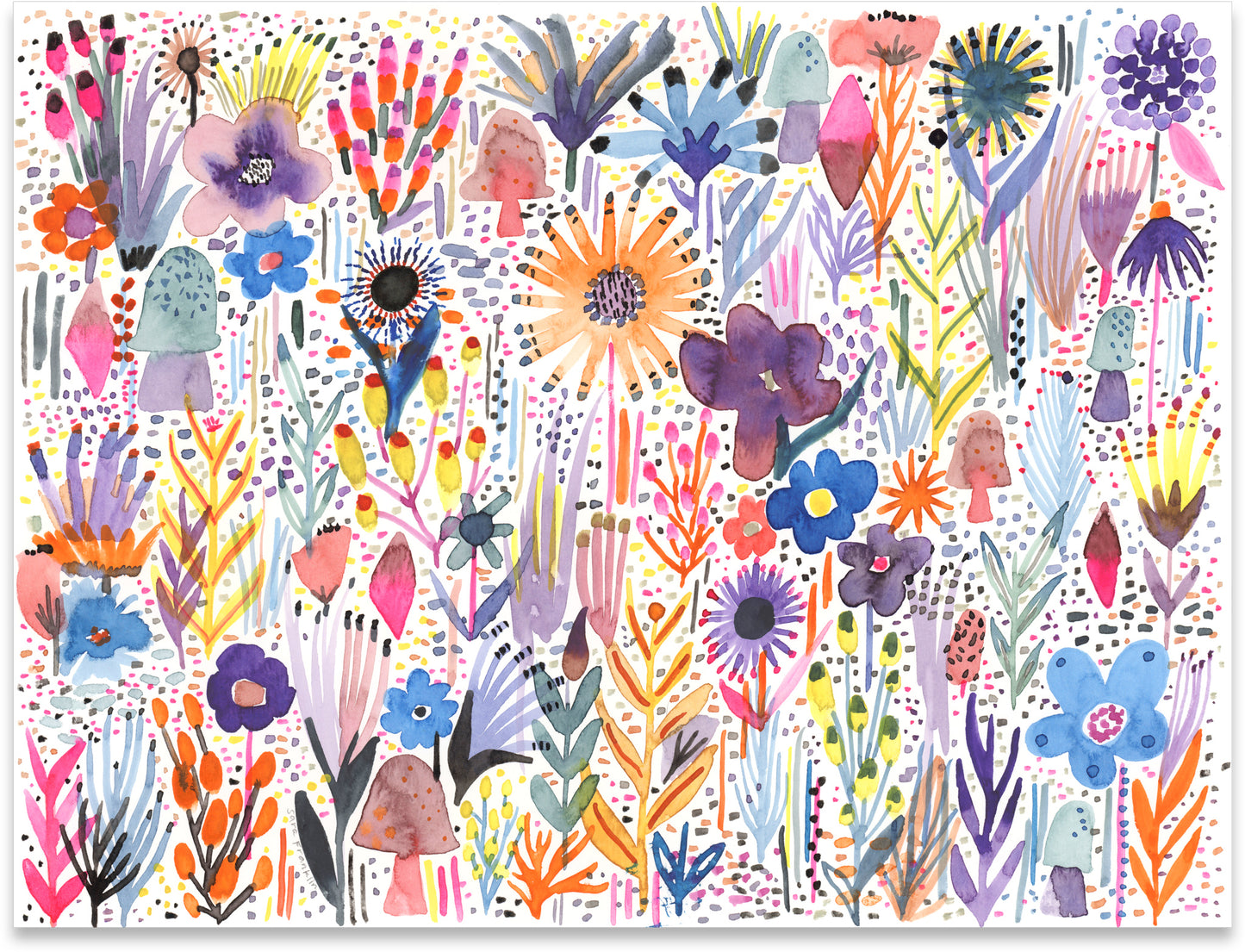 Bohemia | Original Watercolor | Modern Botanical Painting
