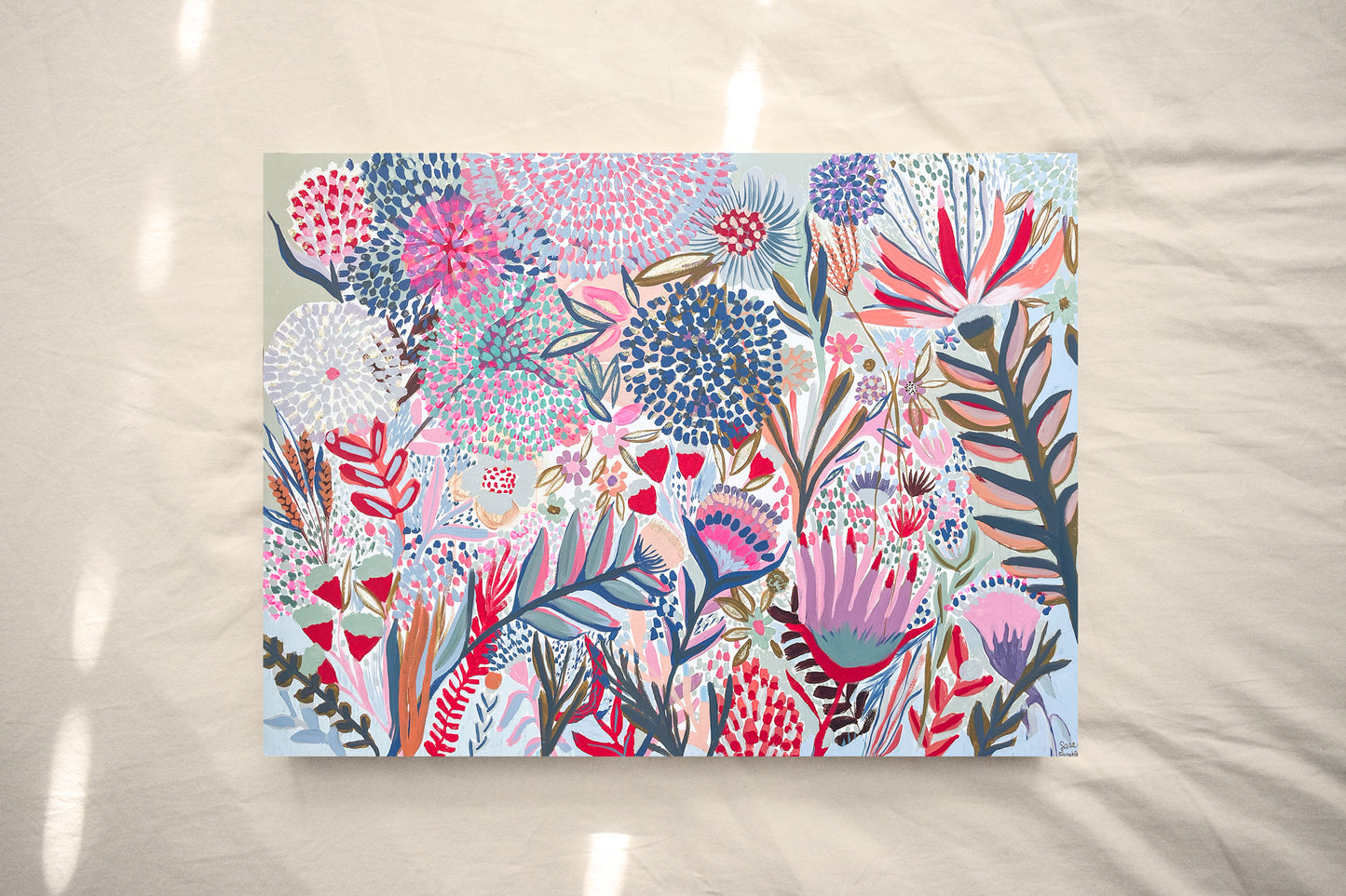 Petal Immersion | 24x36 in. | Botanical Painting on Canvas