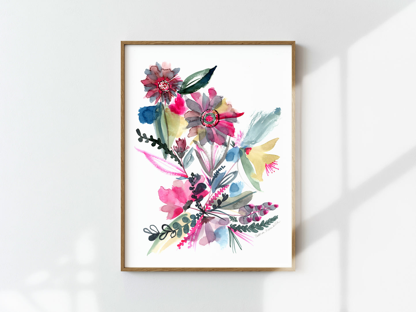 Passion Flowers | 9x12 in. | Original Watercolor | Modern Botanical Painting