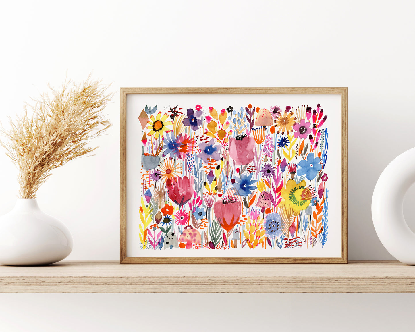 Utopia | 9x12 in. | Original Watercolor | Modern Botanical Painting